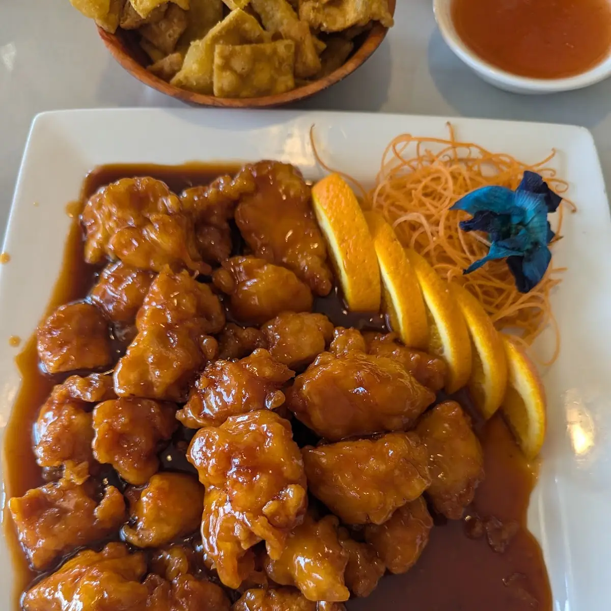 orange chicken 陂皮鸡